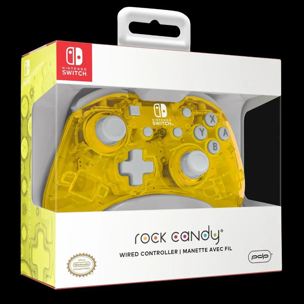 Nintendo Switch Controller Wired Rock Candy Yellow Pineapple Pop PDP New Sealed